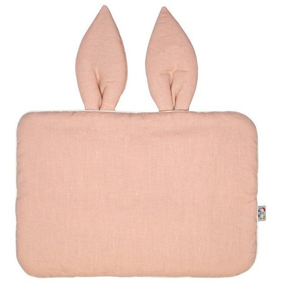 Oreiller Extra Plat Lapin En Lin - Sevira Kids - Pêche - Pour Bébé - Hypoallergénique Multicolore