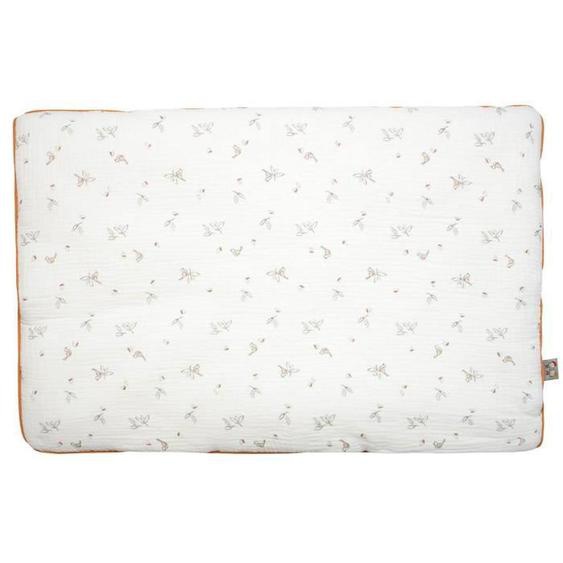 Oreiller Plat Réversible En Gaze De Coton Melody - Blanc - 60 X 40 Cm - Sevira Kids - Campagne - Mixte Blanc