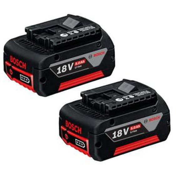 Pack de 2 batteries Lithium GBA 18V 5.0 Ah en boîte carton