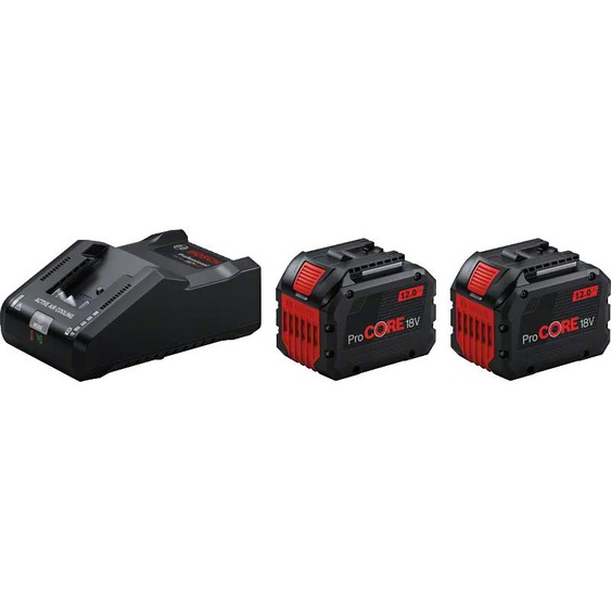 Pack de 2 batteries ProCORE18V 12Ah + chargeur GAL 18V-160 - BOSCH - 1600A02T5W