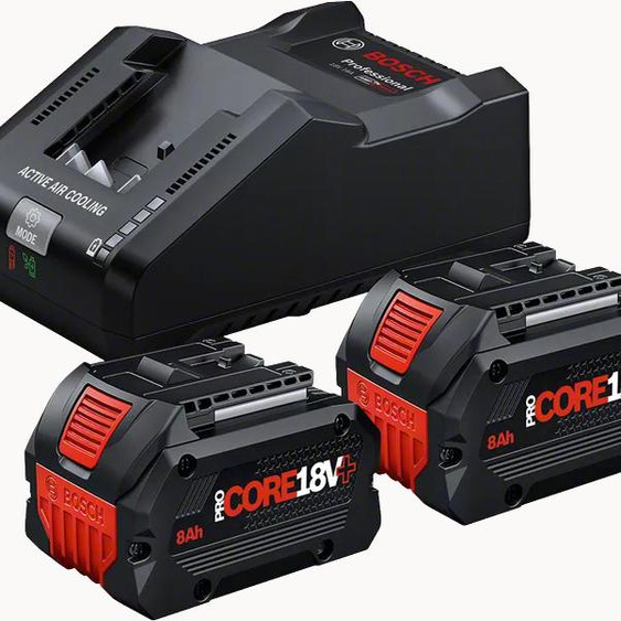 Pack de 2 batteries ProCORE18V 8.0Ah + chargeur GAL 18V 160 - BOSCH - 1600A02X03