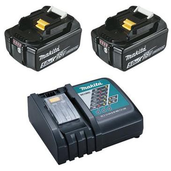 Pack énergie Li-ion (2 batteries BL1850B 5Ah + chargeur DC18RC) 12V  - 197570-9