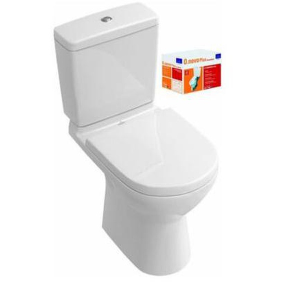 Pack WC  O. Novo plus Ovale sortie horizontale Blanc CeramicPlus