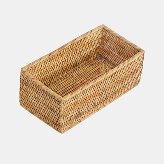 Panier de rangement en rotin - brun