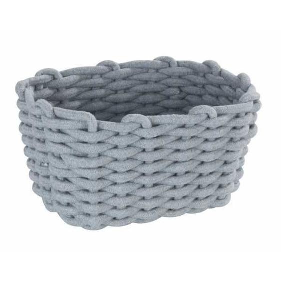 Panier de rangement Tia M, corbeille de bain haute qualité en corde de coton tissée dun gris nordique, rangement & organisation, 25