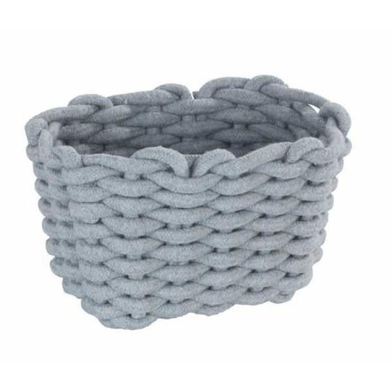 Panier de rangement Tia S, corbeille de bain haute qualité en corde de coton tissée dun gris nordique, rangement & organisation, 20