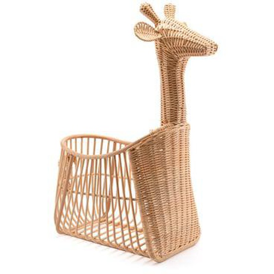 Panier en rotin tressé girafe, Zari