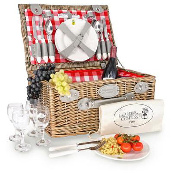 Panier picnic Marly rouge - 4 personnes