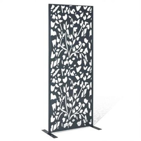 Panneau décoratif universel Idmarket flower - 150 x 50 cm - Gris