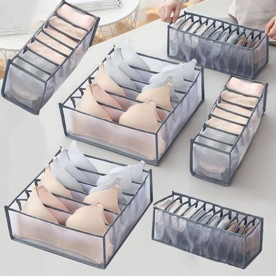 Pants Storage, Drawer Organiser,6 Pièces organisateur tiroir lot , Tiroir  pour sous-vètements, Soutien-Gorges, Cravates,Chaussettes