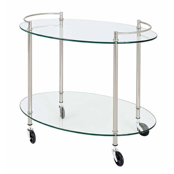 Paris Prix - Desserte De Cuisine Design Yoni 68cm Transparent