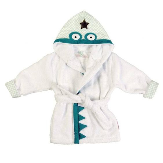 Peignoir Enfant Coton Bio* Crocrodile - 6/7 Ans Vert