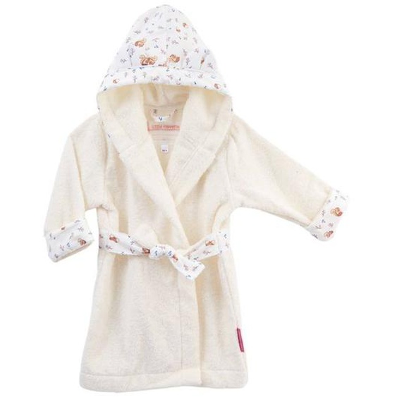 Peignoir Enfant Coton Bio* Ecureuil - 2/3 Ans Beige