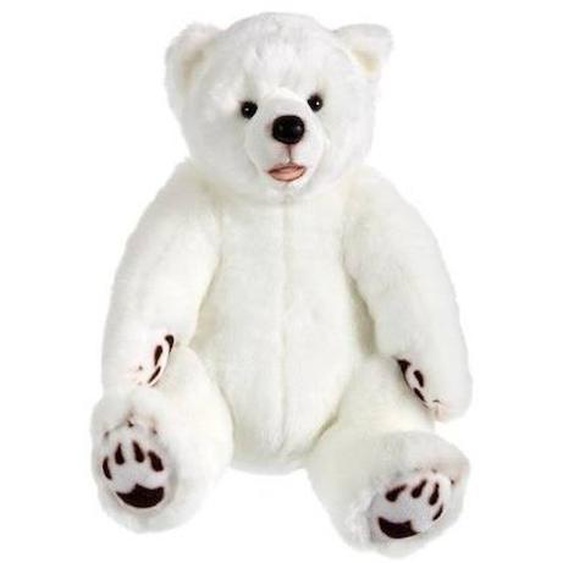 Peluche Ours Grizzly Blanc - Gipsy Toys - 42 Cm - Pour Bébé - Intérieur Blanc