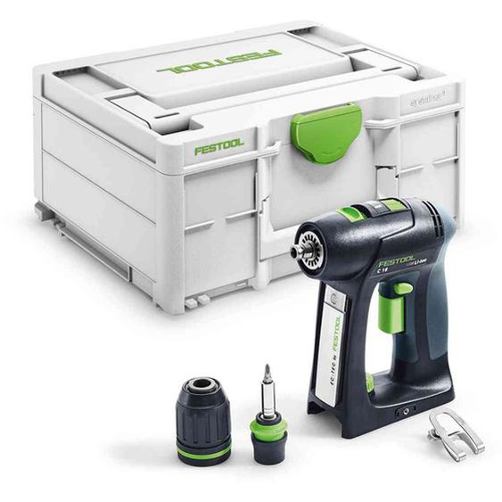 Perceuse-visseuse 18V C18 Basic (sans batterie ni chargeur) + SYSTAINER SYS3 M - FESTOOL - 576434