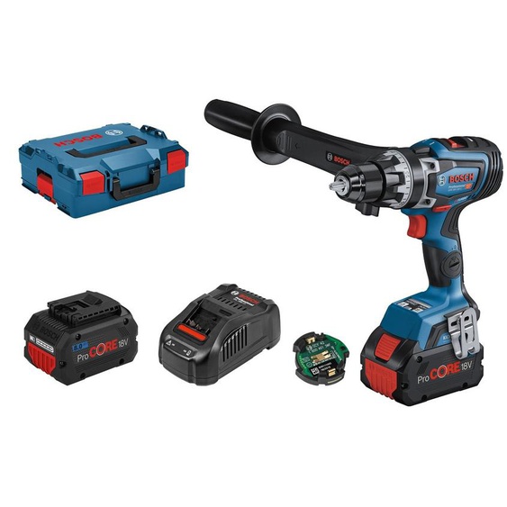 Perceuse visseuse 18V GSR18V-150 C Biturbo + 2 batteries 8.0Ah + chargeur + L-BOXX - BOSCH - 06019J5005