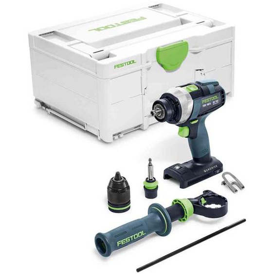 Perceuse-visseuse 18V QUADRIVE TDC 18/4 I-Basic (sans batterie ni chargeur) + Systainer SYS3 - FESTOOL - 575601