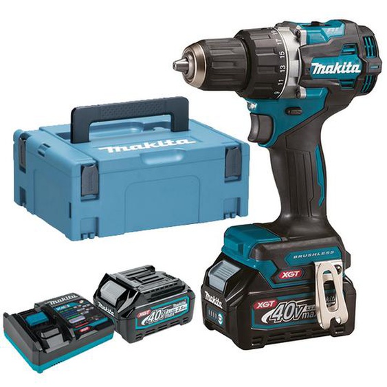 Perceuse-visseuse 40V + 2 batteries 2,5Ah + chargeur + MAKPAC - MAKITA - DF002GD201