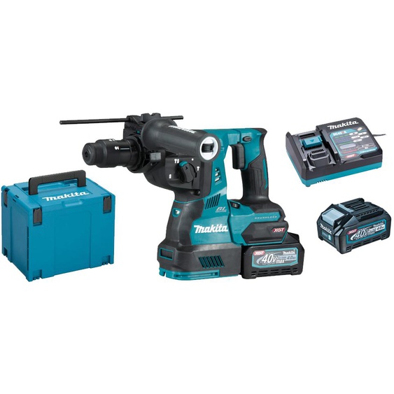 Perforateur SDS Plus 40V + 2 batteries XGT 4Ah + chargeur + coffret MAKPAC - MAKITA - HR004GM201