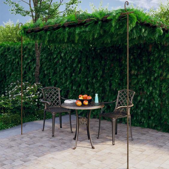 Pergola de jardin Marron antique 4x3x2,5 m Fer