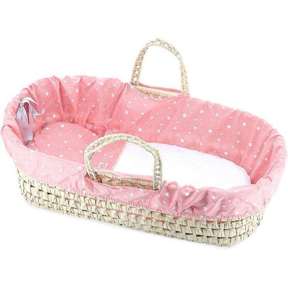 Petitcollin - Couffin Avec Garnissage corail Étoilé 50 Cm Rose