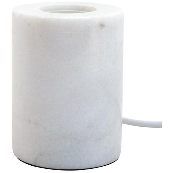 Pied de lampe de table NIGRI en marbre blanc