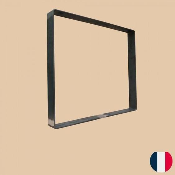 Pied plat en acier COMMENTFER - Dimensions 71 x 80 cm - Finition vernis