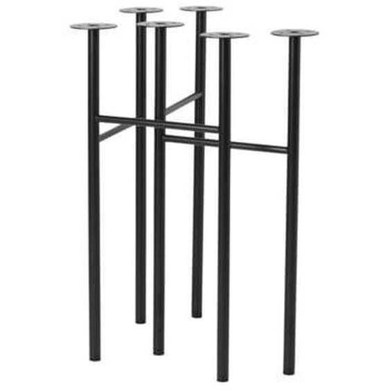 Pieds de table Mingle Tréteaux de table (Lot de 2) - noir - W68