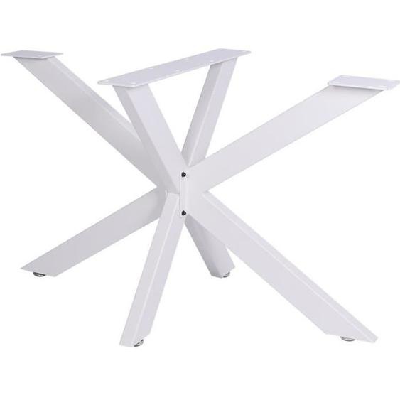 Pieds design Biloxi en Acier pour tables - CLP - Style Industriel - Forme Araignée - Blanc