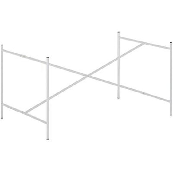 Piètement de table Eiermann 2 - blanc - Entretoise au centre - 100 x 66 cm - sans extension (hauteur 66 cm)