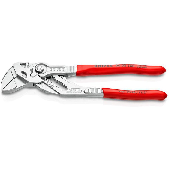 Pince-clé multiprise gainée capacité 180 x 40mm - KNIPEX - 8603180