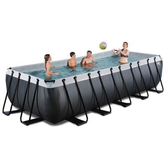 Piscine hors sol marron 540x250x122 cm avec pompe filtrante sable