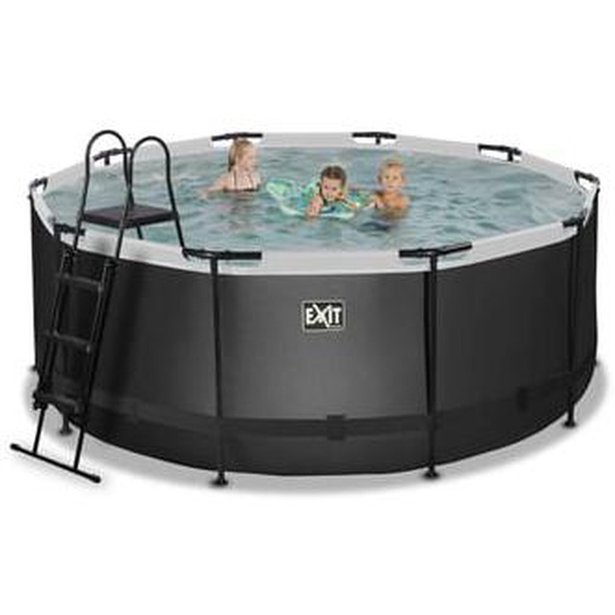 Piscine hors sol ronde marron 360 x 122 cm avec pompe filtrante