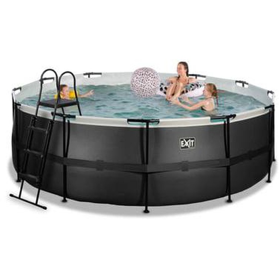 Piscine hors sol ronde marron 427x122cm +pompe filtrante sable