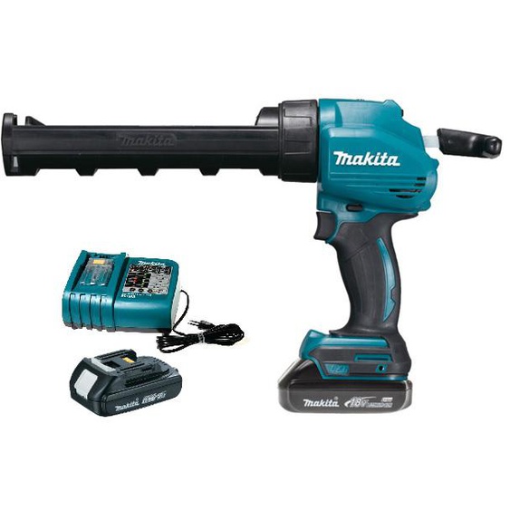 Pistolet silicone 18V + 1 batterie 1,5Ah + chargeur + coffret - MAKITA - DCG180RY