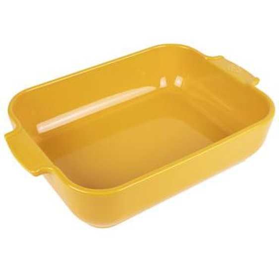 Plat four 32 cm Appolia rectangulaire jaune safran