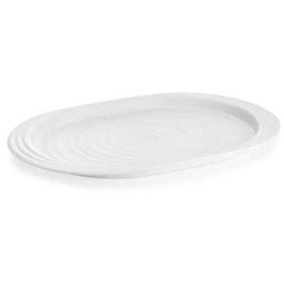 Plateau de service Tierra L blanc lait 47,5 cm