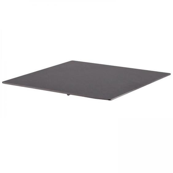 Plateau de table stratifié 60x60 cm ardoise gris foncé