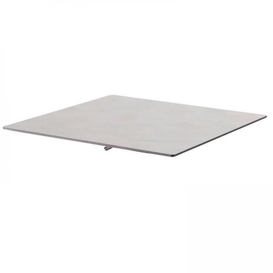 Plateau de table stratifié 60x60 cm beton gris clair