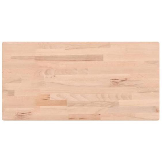 Dessus de table - GAROSA - Rectangulaire - Bois massif de hêtre - 100x50x1,5cm - Table dappoint/bar