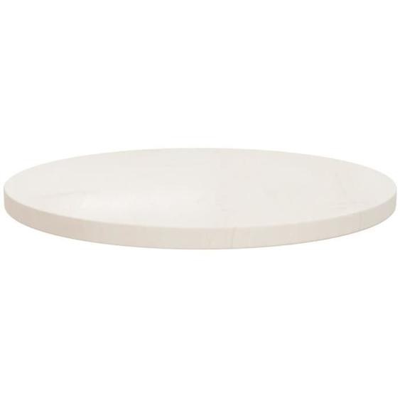 Plateau de table - BAO Dessus de table Blanc - 50x2,5 cm - Bois de pin massif