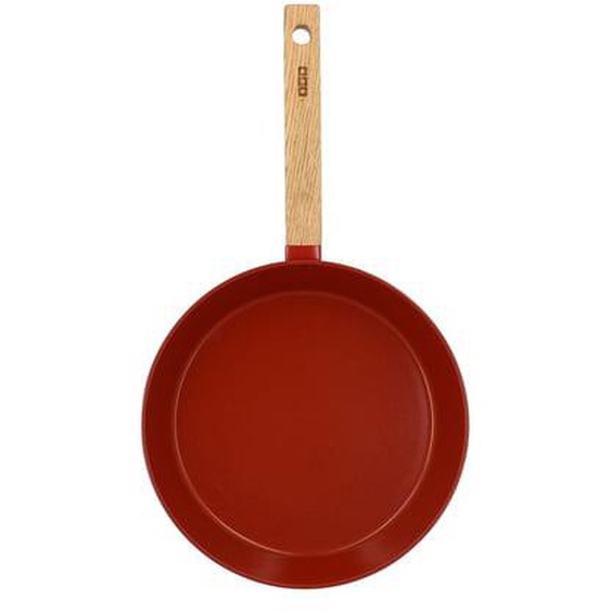 Poêle Ector -  Aluminium et bois -  Ø24 cm - Paprika