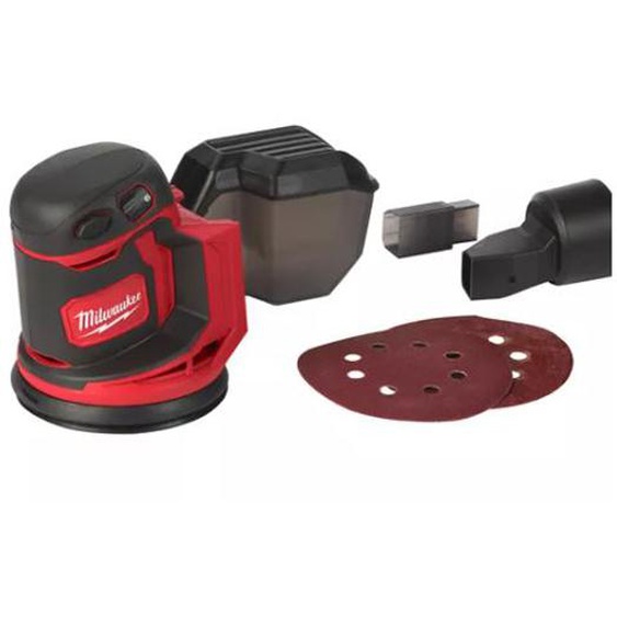 Ponceuse orbitale excentrique 18V 125mm M18 BOS125-0 (sans batterie ni chargeur) en boite carton - MILWAUKEE TOOL - 4933464228