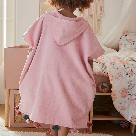 Poncho de bain GIPSY rose poudré