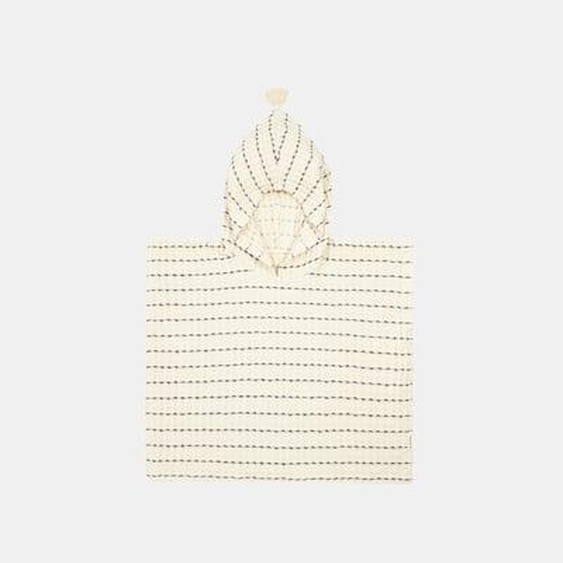 Poncho de plage 3-6Y doublure en gaze de coton Portofino