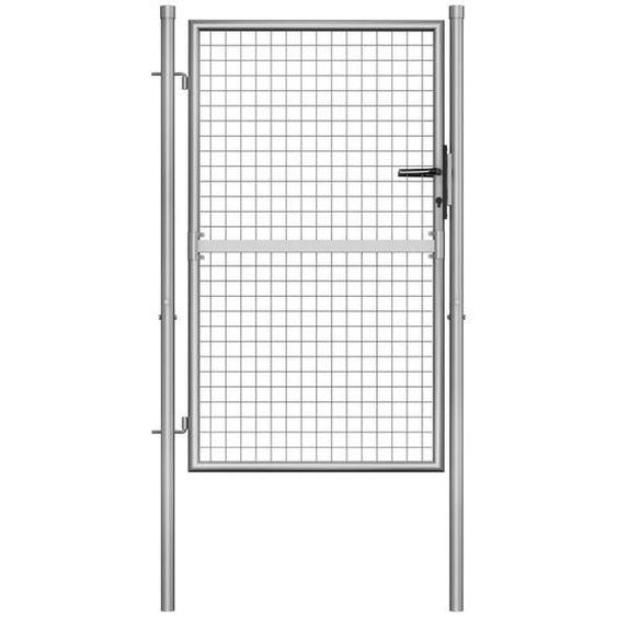 Porte de jardin Acier galvanisé 105x175 cm Argenté