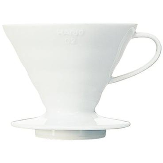 Porte-filtre pour café 4 tasses Dripper céramique blanc 50 cl