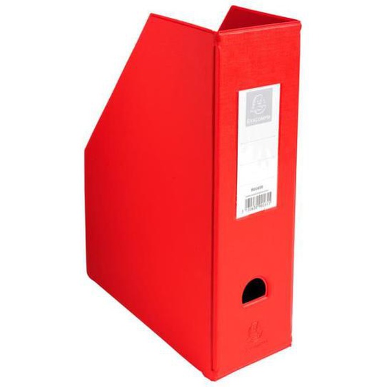 Porte revue Dos 100mm PVC Rouge