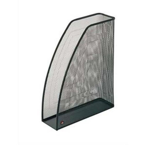 Porte-revues en métal Mesh - Dimensions : L26 x H33,5 cm, Dos 8cm coloris noir