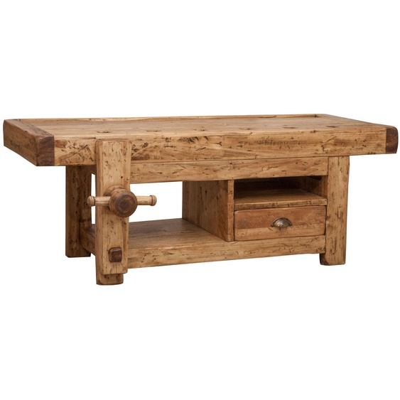 Porte Tv En Bois Massif Finition Naturelle L120xpr65xh45